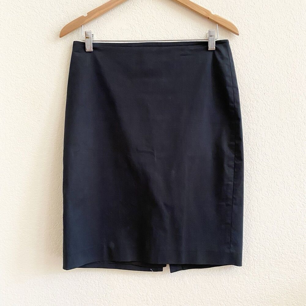 Ann Taylor Classic Black Skirt Size 6‎ $69 Lined Zip Back Career Office